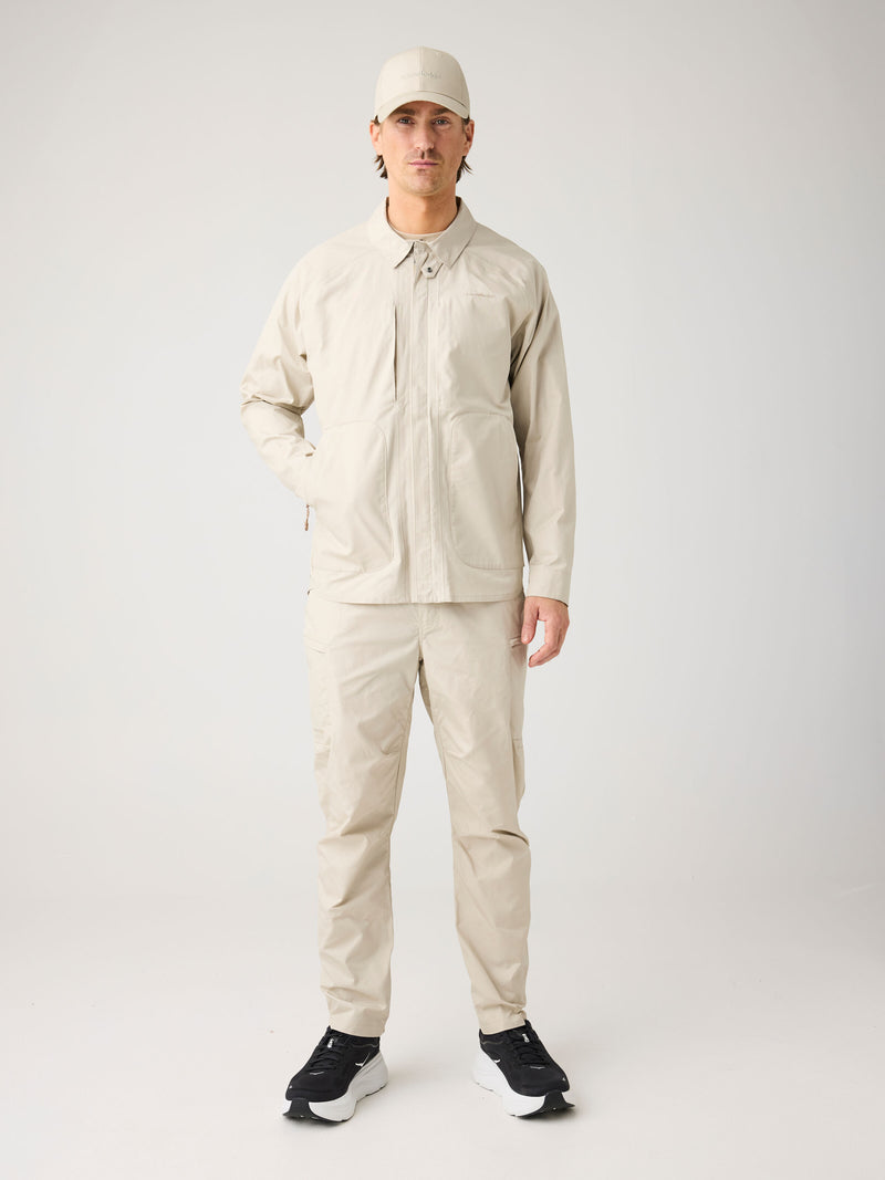 KnowledgeCotton Apparel - MEN Vent Canvas 200 classic pants - GOTS/Vegan Pants 1228 Light feather gray
