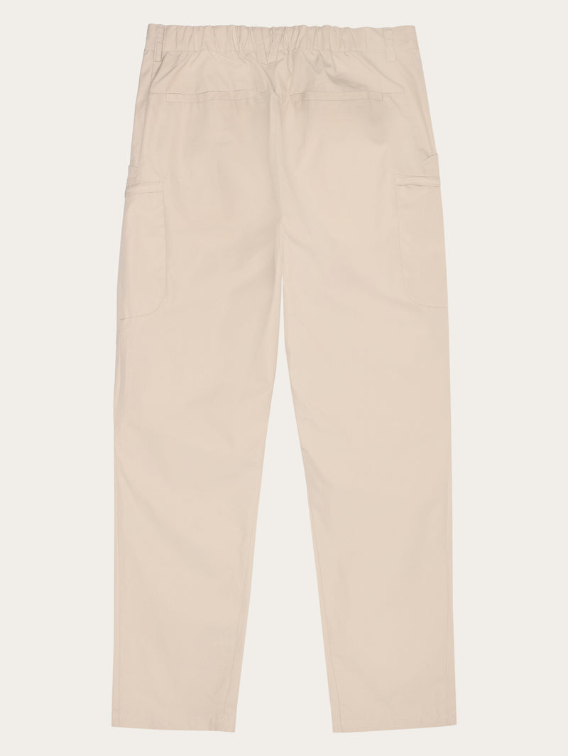 KnowledgeCotton Apparel - MEN Vent Canvas 200 classic pants - GOTS/Vegan Pants 1228 Light feather gray