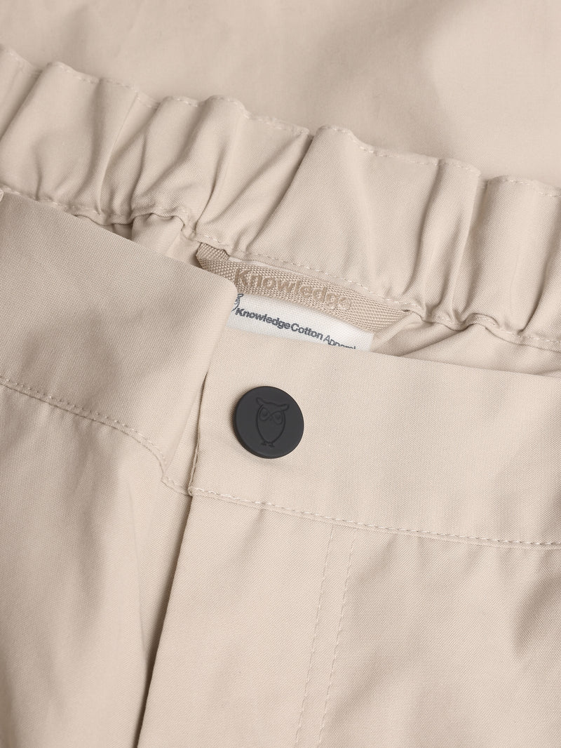 KnowledgeCotton Apparel - MEN Vent Canvas 200 classic pants - GOTS/Vegan Pants 1228 Light feather gray