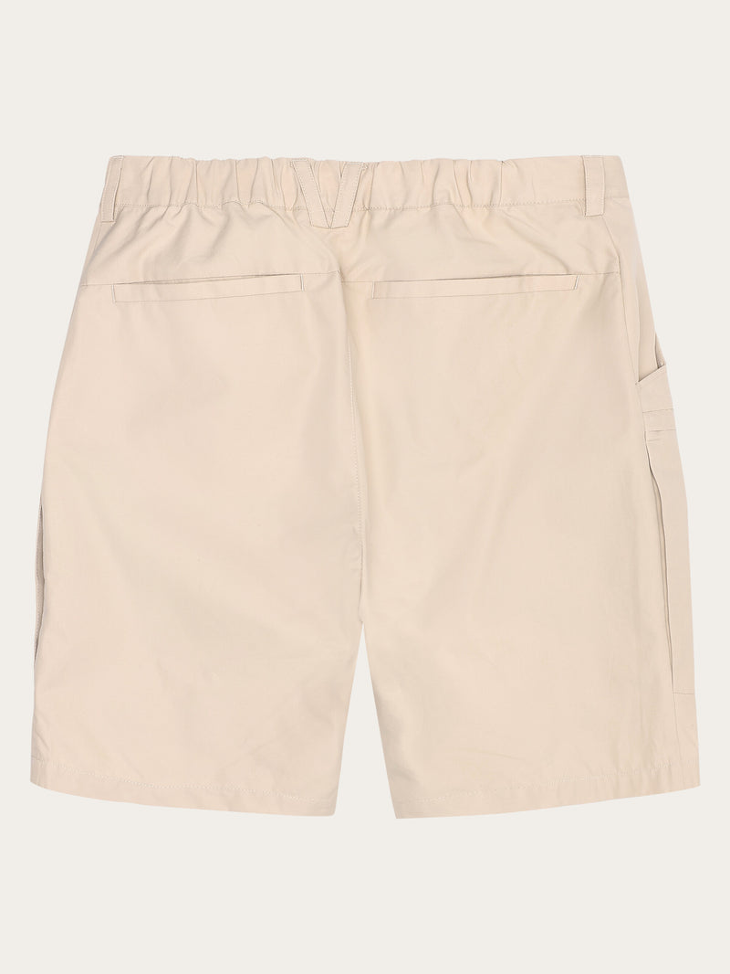 KnowledgeCotton Apparel - MEN Vent Canvas 200 classic shorts - GOTS/vegan Shorts 1228 Light feather gray