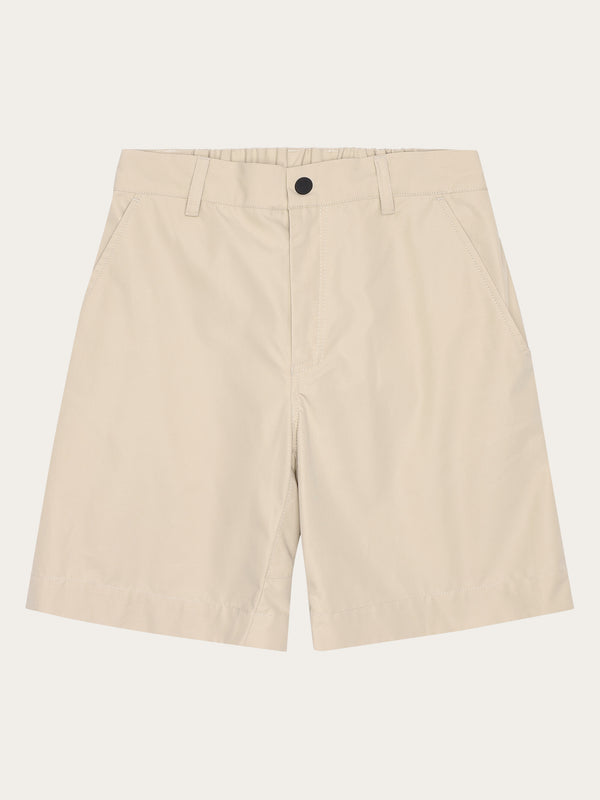 KnowledgeCotton Apparel - WMN Vent Canvas 200 classic shorts - GOTS/vegan Shorts 1228 Light feather gray