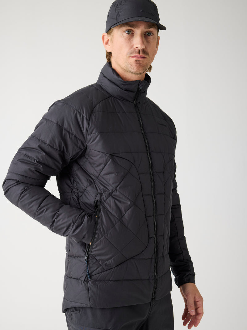 KnowledgeCotton Apparel - MEN Vent Ripstop 90 Re:Down insulated jacket Jackets 1300 Black Jet