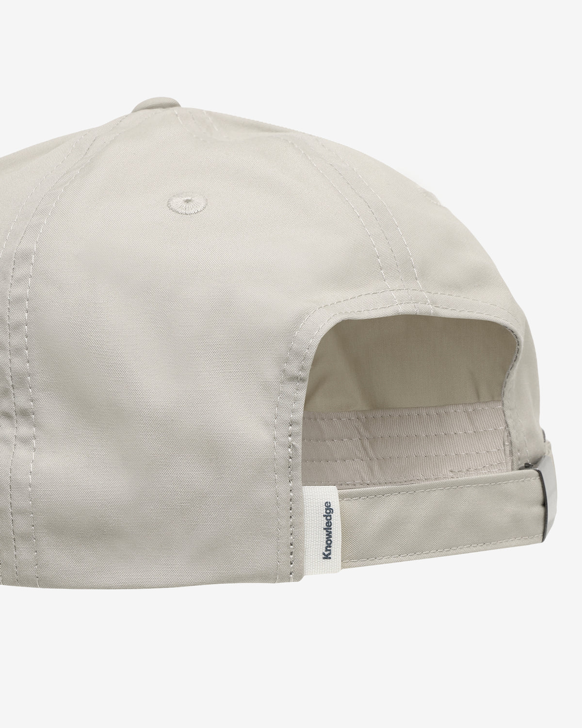 KnowledgeCotton Apparel - UNI Vent canvas 200 badge cap Caps 1228 Light feather gray