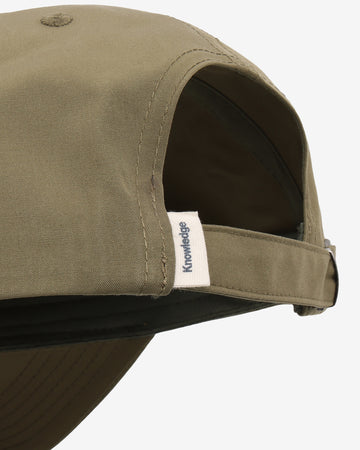 KnowledgeCotton Apparel - UNI Vent canvas 200 cap Caps 1068 Burned Olive