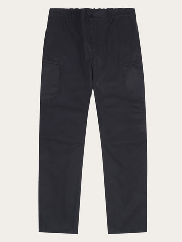 KnowledgeCotton Apparel - MEN Vent canvas 200 pants Pants 1300 Black Jet