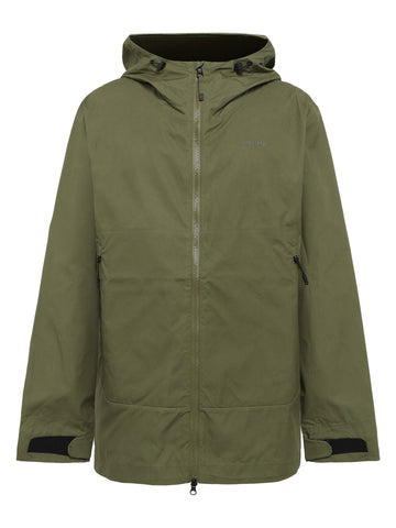 KnowledgeCotton Apparel - MEN Vent canvas 200 shell jacket Jackets 1068 Burned Olive