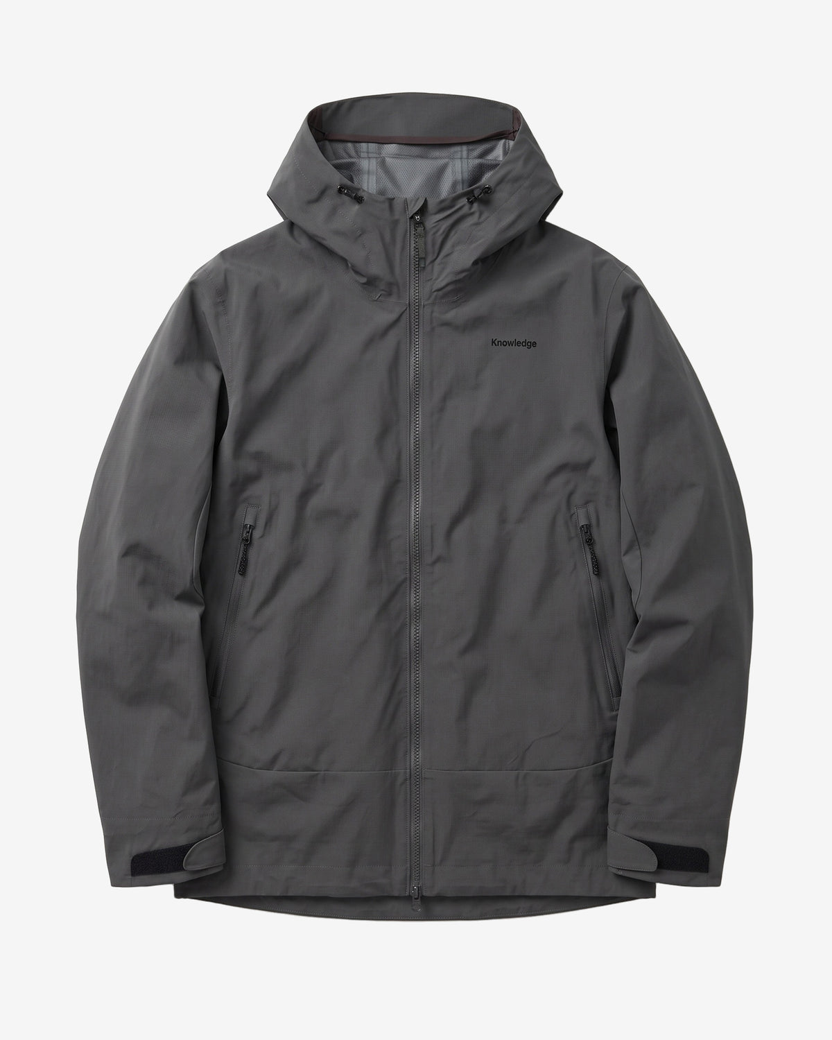 KnowledgeCotton Apparel - MEN Vent canvas 200 shell jacket Jackets 1504 Volcanic Ash