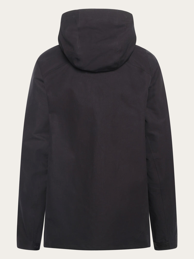 KnowledgeCotton Apparel - WMN Vent canvas 270 shell jacket Jackets 1300 Black Jet