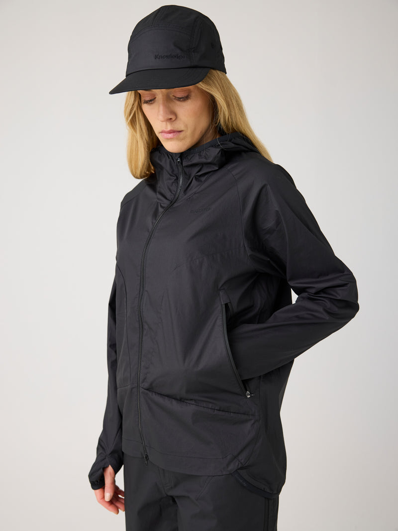KnowledgeCotton Apparel - WMN Vent ripstop 90 jacket Jackets 1300 Black Jet