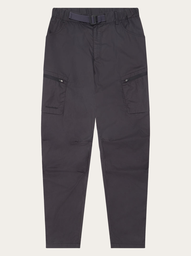 KnowledgeCotton Apparel - WMN Vent ripstop 90 pants Pants 1300 Black Jet