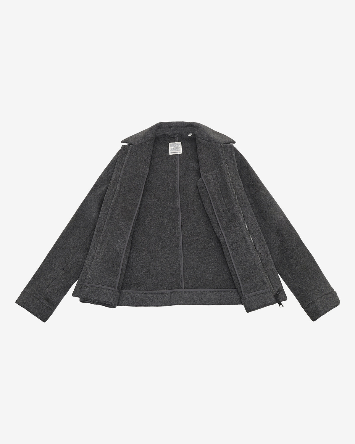 KnowledgeCotton Apparel - MEN Wool Jacket Jackets 1073 Dark Grey Melange