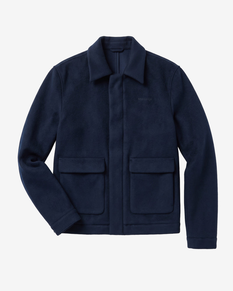 KnowledgeCotton Apparel - MEN Wool Jacket Jackets 1412 Night Sky