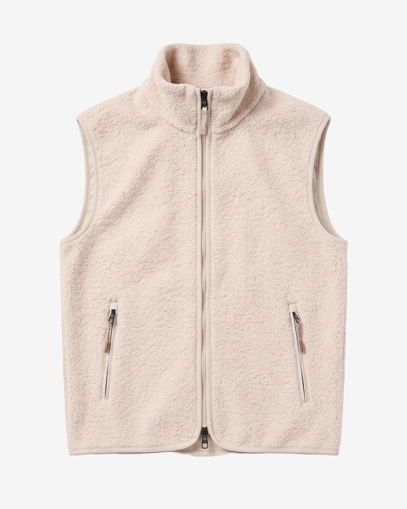 KnowledgeCotton Apparel - WMN Wool fleece zip vest Fleeces 9999 Item Colour