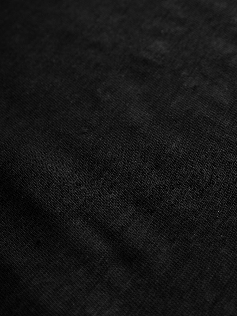 KnowledgeCotton Apparel - WMN Reg linen t-shirt T-shirts 1300 Black Jet